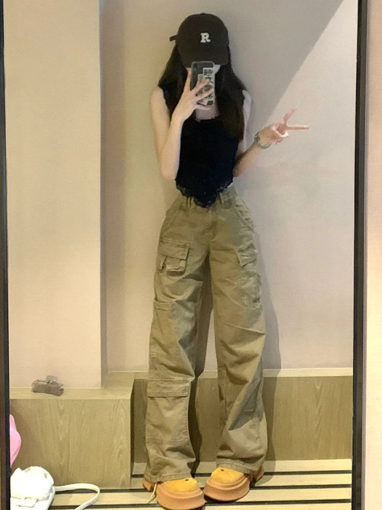 Retro High Waist Women's Work Pants American Hot Girl Lazy Sle Casual Loose Slimming Straight Leg Trousers Streetwear
Retro High Waist Women's Work Pants American Hot Girl Lazy Sle Casual Loose Slimming Straight Leg Trousers Streetwear