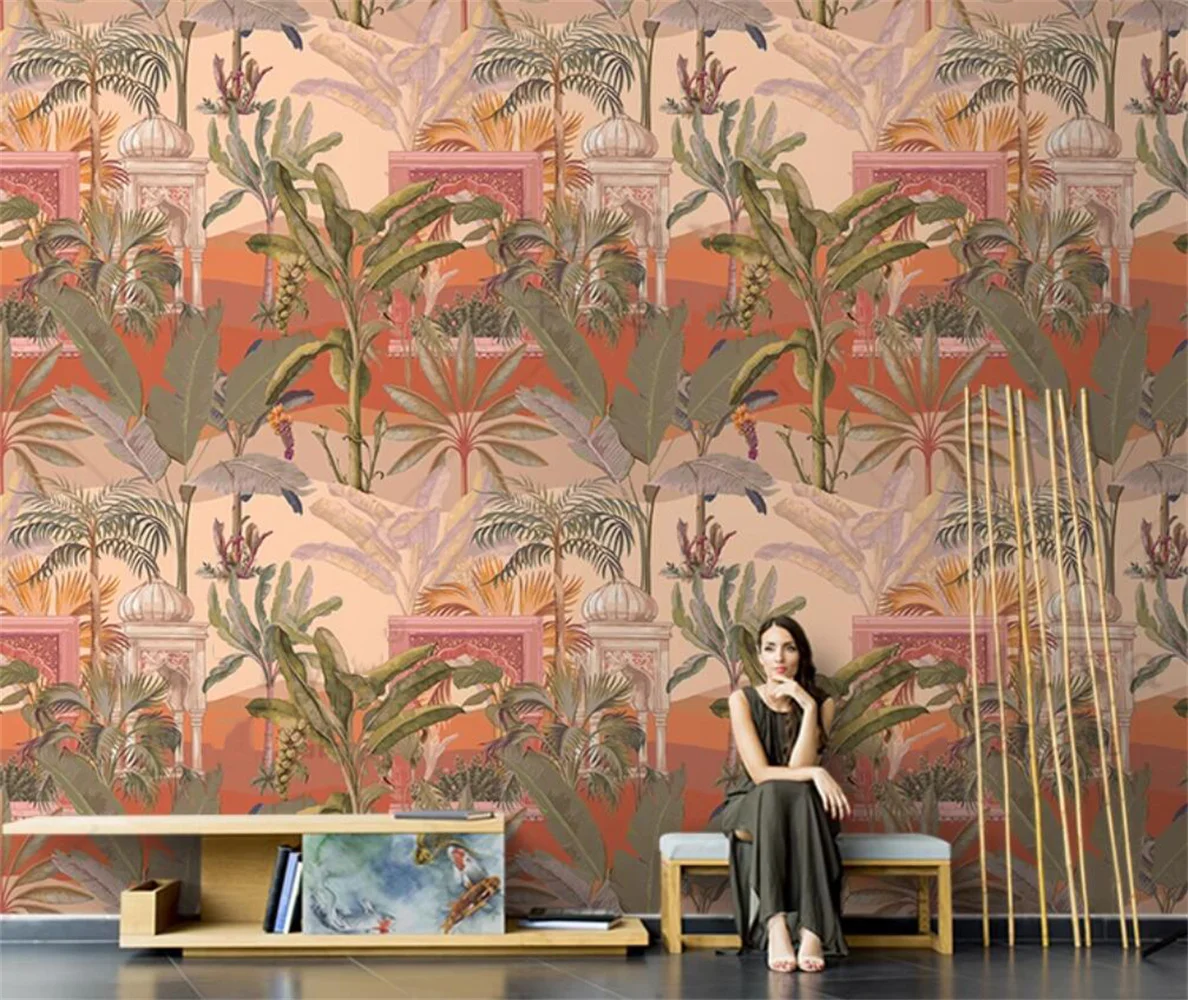 Banana Leaf Southeast Asian Hand drawn Luxury American 3d Wallpaper TV Background Wall Bedroom Nanyang Style Paper Mural
Banana Leaf Southeast Asian Hand drawn Luxury American 3d Wallpaper TV Background Wall Bedroom Nanyang Style Paper Mural