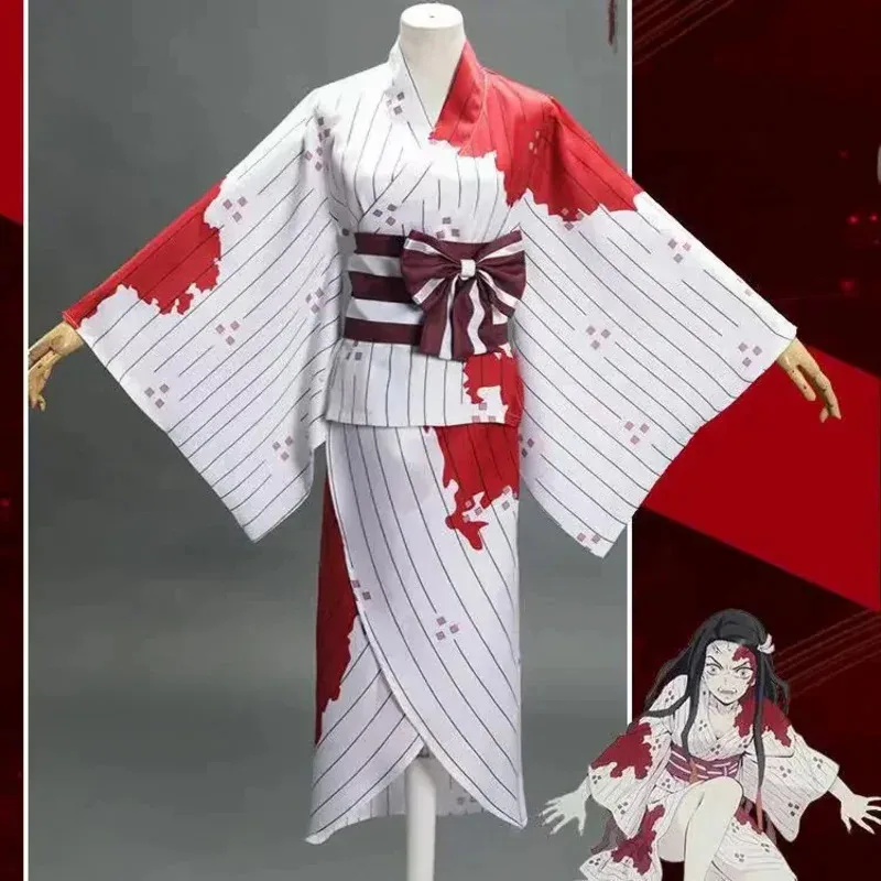 Аниме Demon Slayer Kamado Nezuko кимоно косплей Bloodstain Kamado Nezuko Kimetsu No Yaiba женские костюмы для взрослых Kim 72-й
Аниме Demon Slayer Kamado Nezuko кимоно косплей Bloodstain Kamado Nezuko Kimetsu No Yaiba женские костюмы для взрослых Kim 72-й