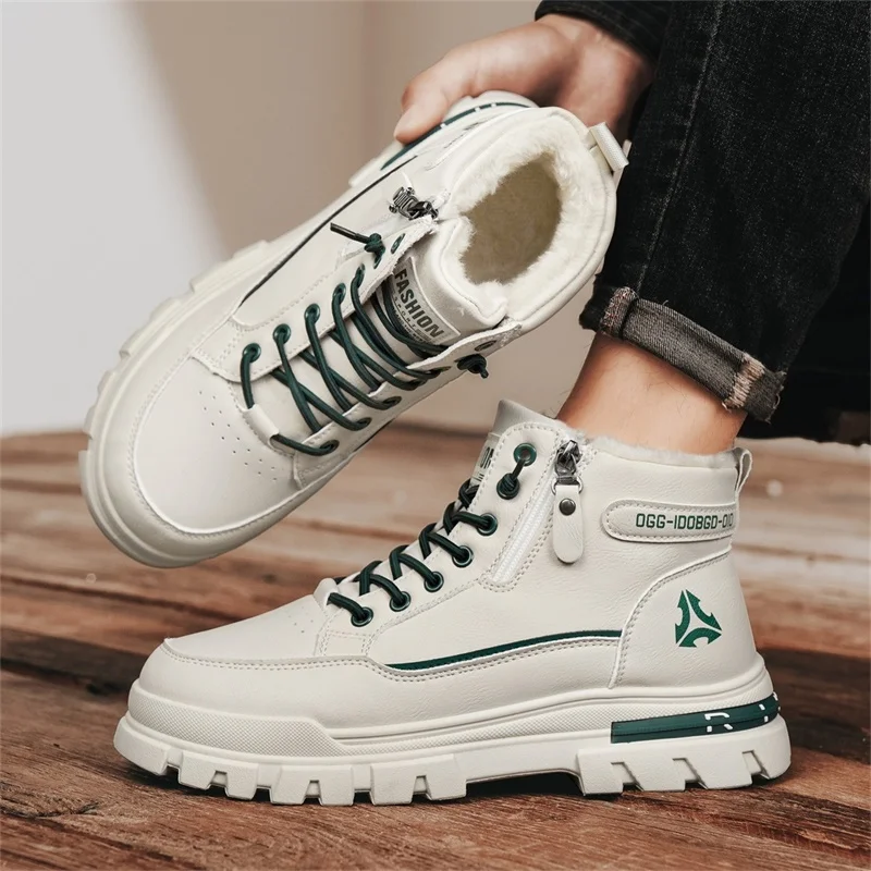 Winter wear-resistant high-top boots Korean version versatile lightweight casual shoes trendy outdoor men's shoes Size 39-44
Winter wear-resistant high-top boots Korean version versatile lightweight casual shoes trendy outdoor men's shoes Size 39-44