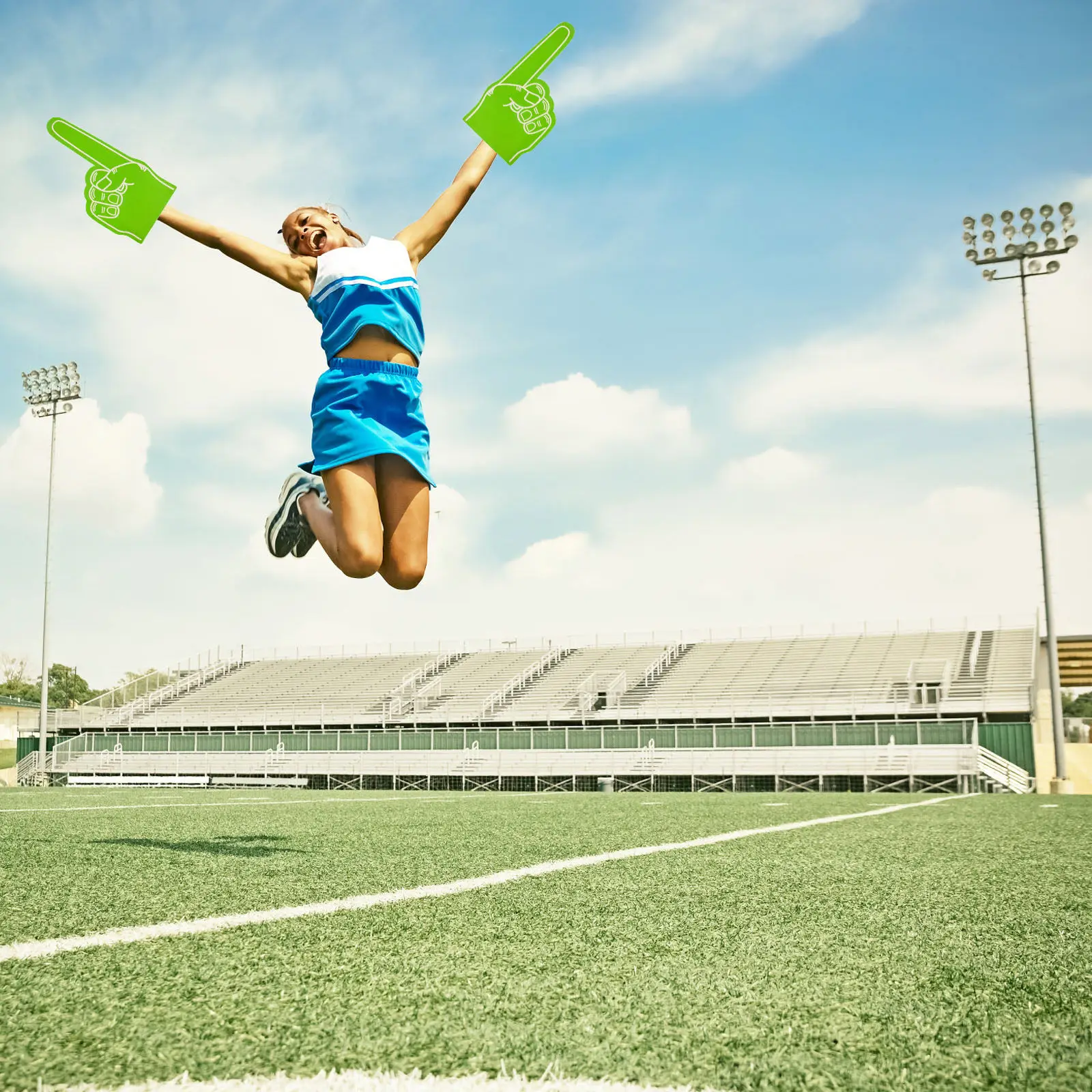 3Pcs Foam Fingers Portable Fun Cheer Props Sports Event Accessories Cheerleading Fingers for Fans Athletes Dancers Schools
3Pcs Foam Fingers Portable Fun Cheer Props Sports Event Accessories Cheerleading Fingers for Fans Athletes Dancers Schools