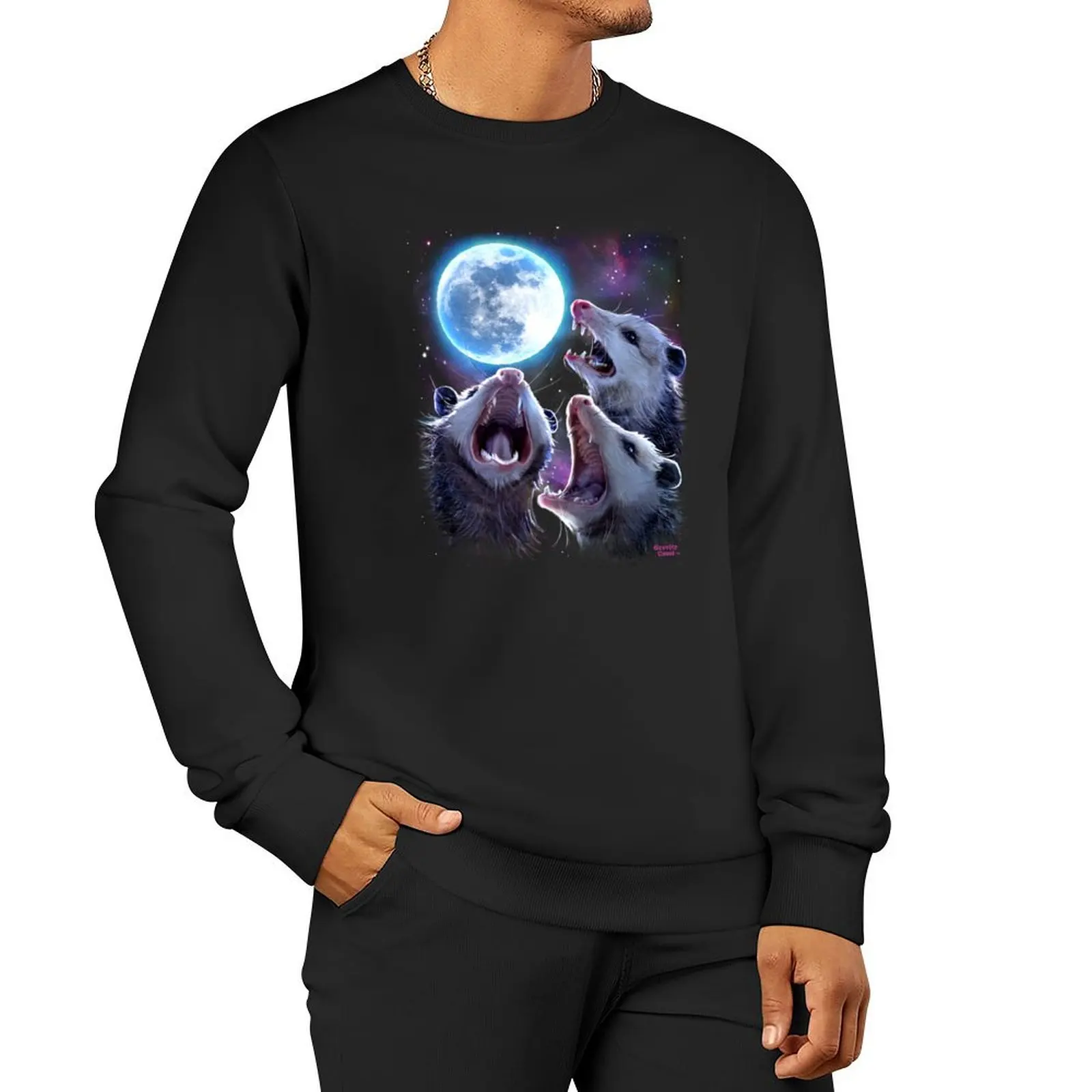 Three Opossums Howling at the Moon Funny Possum Sweatshirt clothes for men korean autumn clothes tracksuits sweatshirts
Three Opossums Howling at the Moon Funny Possum Sweatshirt clothes for men korean autumn clothes tracksuits sweatshirts