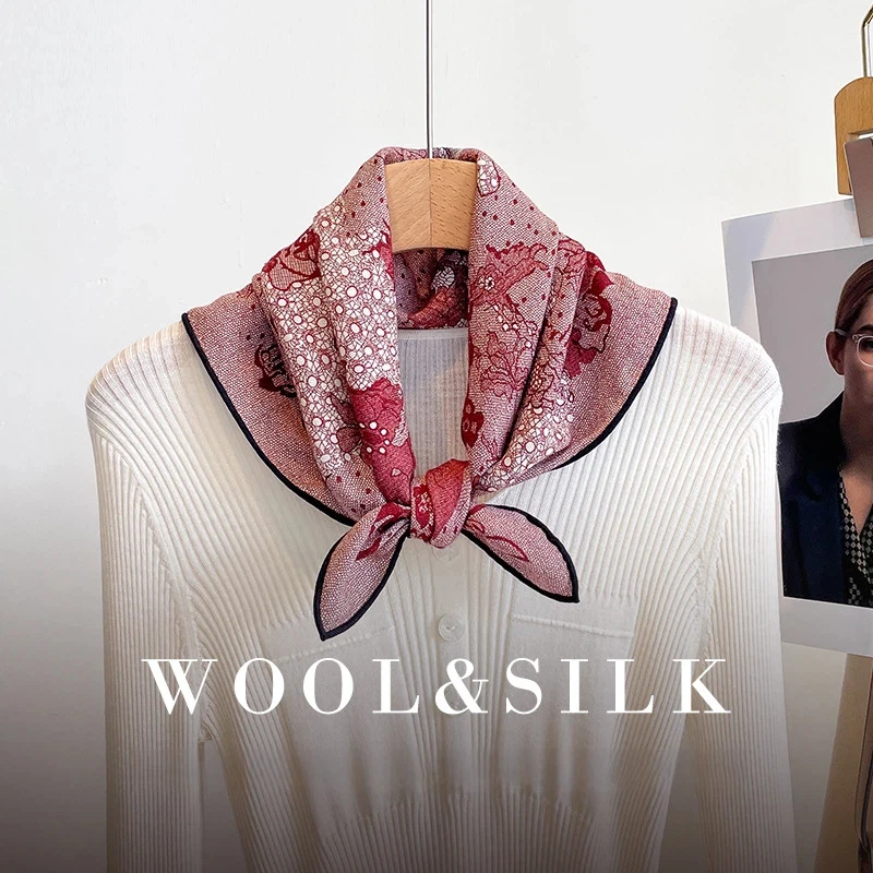 2026 Luxury designer scarf for women autumn spring vintage pink floral head handkerchief for women muffler ladies accessory
2026 Luxury designer scarf for women autumn spring vintage pink floral head handkerchief for women muffler ladies accessory