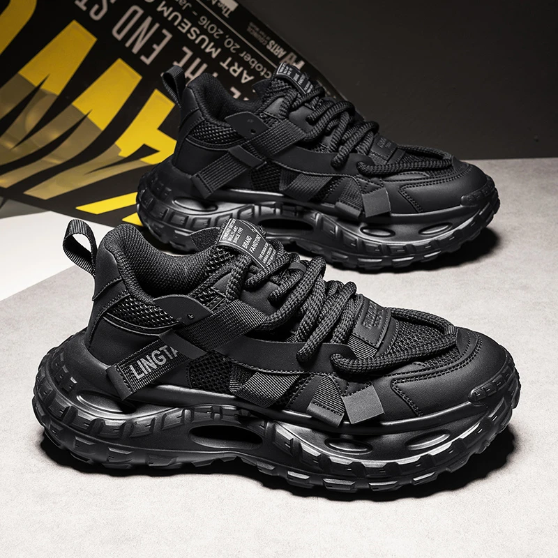 Putian Men's Running Shoes Spring High-End Versatile Casual Sports Thick Sole Heightening Black Dad Shoes Fashionable Leisure...
Putian Men's Running Shoes Spring High-End Versatile Casual Sports Thick Sole Heightening Black Dad Shoes Fashionable Leisure...