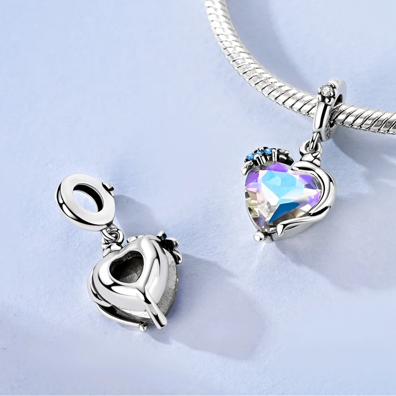 925 Sterling Silver Heart Shaped Cat Charms Pendant For Women Fit Original Bracelet DIY Birthday Jewelry Gifts
925 Sterling Silver Heart Shaped Cat Charms Pendant For Women Fit Original Bracelet DIY Birthday Jewelry Gifts