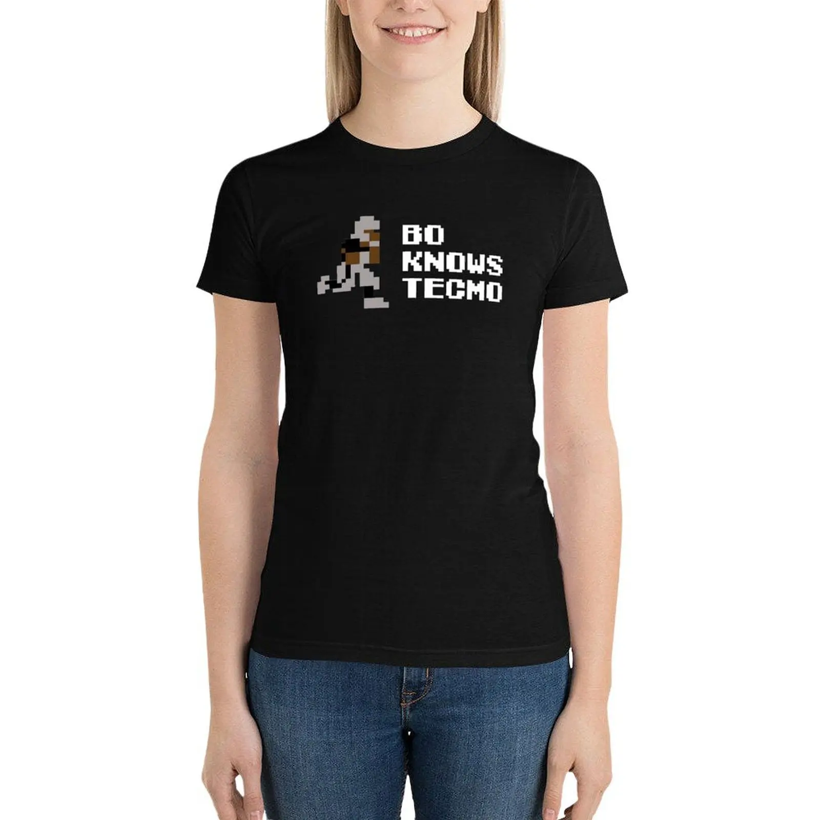 Bo Knows Tecmo T-Shirt Aesthetic clothing Short sleeve tee funny white t-shirt dress for Women sexy
Bo Knows Tecmo T-Shirt Aesthetic clothing Short sleeve tee funny white t-shirt dress for Women sexy