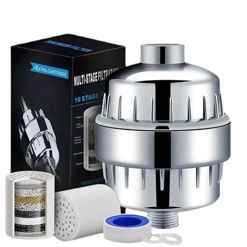 15-20Stages High householdto Remove Chlorine Fluoride Heavy Metals Filtered Soften Hard Water for Shower Head Cleaning Purifier
15-20Stages High householdto Remove Chlorine Fluoride Heavy Metals Filtered Soften Hard Water for Shower Head Cleaning Purifier