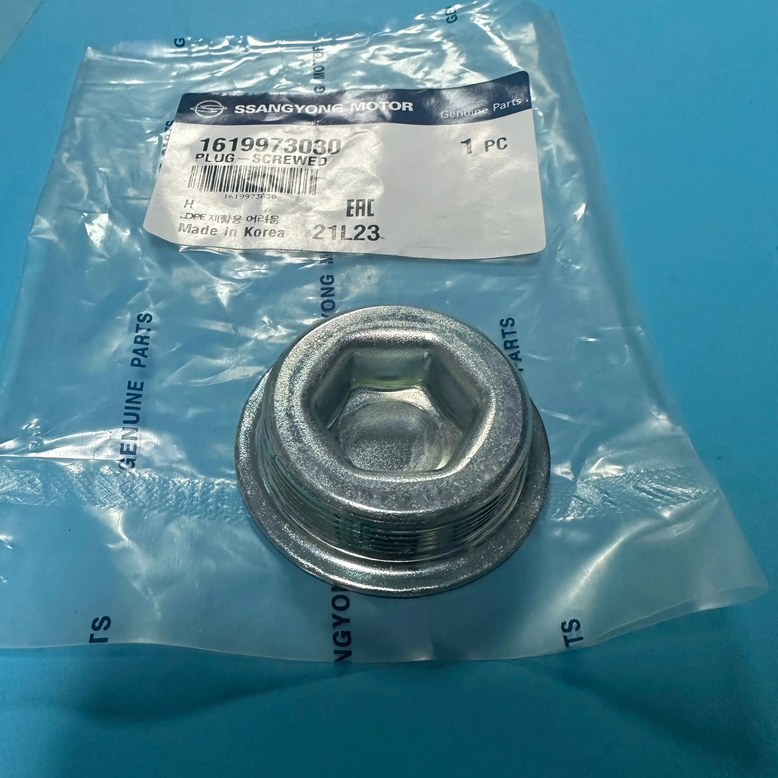 Genuine Cylinder Block Screwed Plug 1619973030 For Ssangyong Korando G20Actyon Kyron Rexton Actyon Sports E23 Rodius/Stavic E32
Genuine Cylinder Block Screwed Plug 1619973030 For Ssangyong Korando G20Actyon Kyron Rexton Actyon Sports E23 Rodius/Stavic E32
