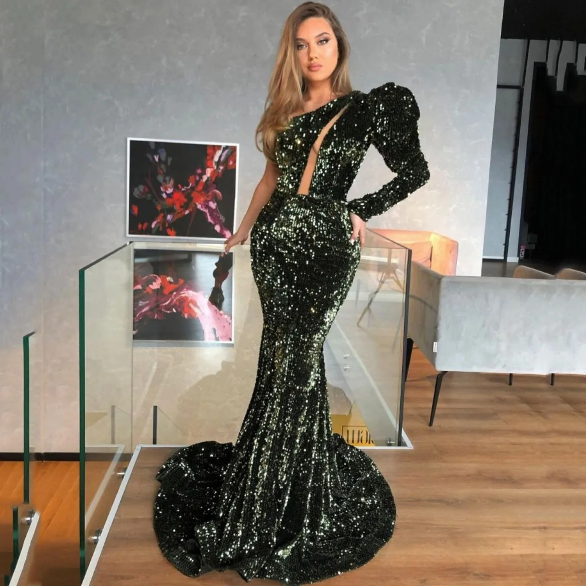 One Shoulder Trumpet Evening Dresses Floor Length Sparkly Mermaid Woman Dress Long Sleeve Sequin Women Gown Ever Pretty Dress
One Shoulder Trumpet Evening Dresses Floor Length Sparkly Mermaid Woman Dress Long Sleeve Sequin Women Gown Ever Pretty Dress