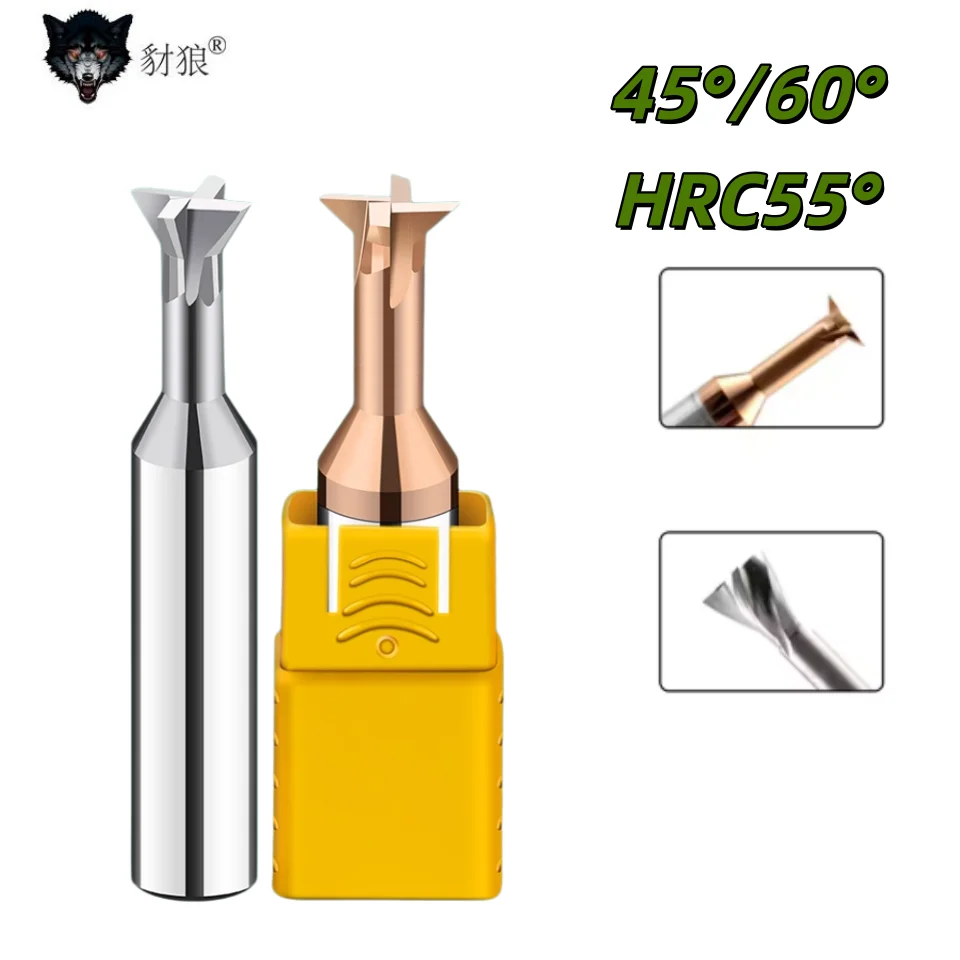 Carbide Dovetail Milling Cutter CNC Tool 45 60 Degree Tungsten Steel Machining Tool for Metal End Mill D4mm-D12mm For Aluminum
Carbide Dovetail Milling Cutter CNC Tool 45 60 Degree Tungsten Steel Machining Tool for Metal End Mill D4mm-D12mm For Aluminum