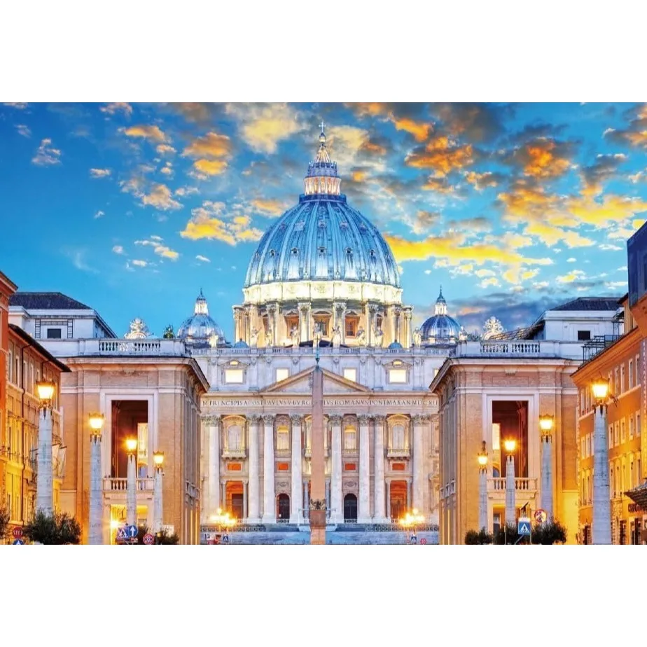 1000/500/300/120 Pieces St. Peter's Basilica Vatican Jigsaw Puzzles for Adults Home Decor Games Family Puzzles Educational Toys
1000/500/300/120 Pieces St. Peter's Basilica Vatican Jigsaw Puzzles for Adults Home Decor Games Family Puzzles Educational Toys