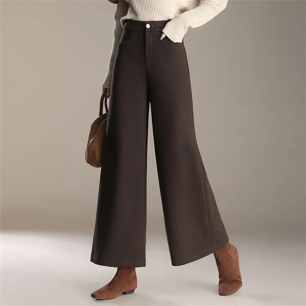 Spring and Autumn Woolen Wheeled Wheel Pants for Women New 2025 High Waist Loose Temperament Cropped Pants Elegant Versatile
Spring and Autumn Woolen Wheeled Wheel Pants for Women New 2025 High Waist Loose Temperament Cropped Pants Elegant Versatile