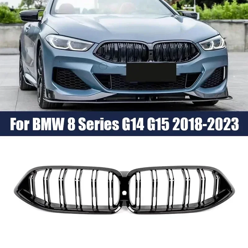 Автомобильный передний бампер, решетка капота для BMW 8 серии G14 G15 G16 2018-2022, фортепианно-черный карбоновый стиль, автоаксессуары
Автомобильный передний бампер, решетка капота для BMW 8 серии G14 G15 G16 2018-2022, фортепианно-черный карбоновый стиль, автоаксессуары