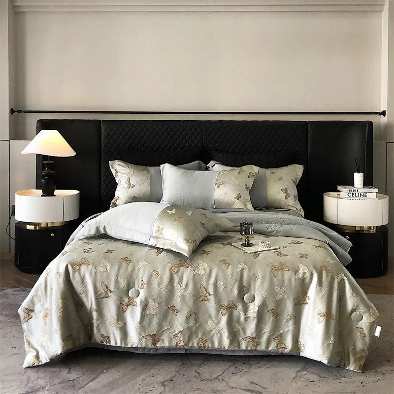 Summer Silk Sheets Set Ice Silk Embroidered Seasonal Replacement Smooth Air Conditioner Quilt Washable Bedding
Summer Silk Sheets Set Ice Silk Embroidered Seasonal Replacement Smooth Air Conditioner Quilt Washable Bedding