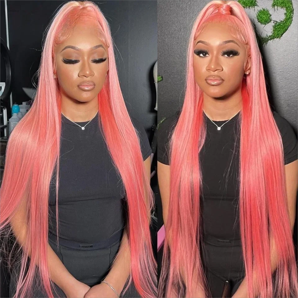 Cosplay Pink Long Straight Brazilian Colored Human Hair Wig Transparent Lace Frontal Wigs Pre Plucked For Women Wear And Go
Cosplay Pink Long Straight Brazilian Colored Human Hair Wig Transparent Lace Frontal Wigs Pre Plucked For Women Wear And Go