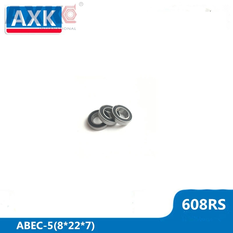 AXK 608RS Bearing 8*22*7 mm ( 10 PCS ) ABEC-5 Skateboard Scooter 608 2RS Ball Bearing Miniature Skate Roller Bearings
AXK 608RS Bearing 8*22*7 mm ( 10 PCS ) ABEC-5 Skateboard Scooter 608 2RS Ball Bearing Miniature Skate Roller Bearings