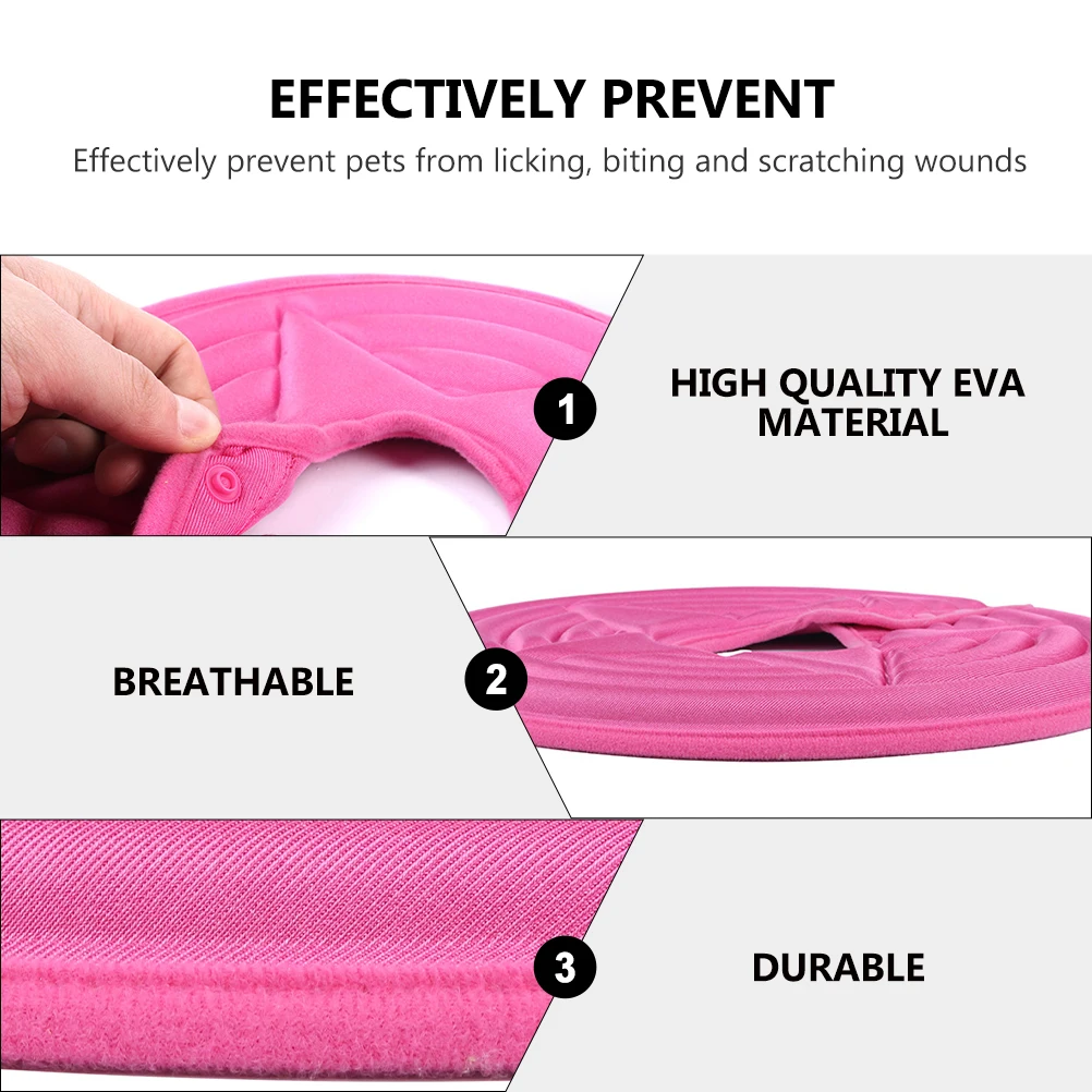 EVA Pet Recovery Collar Adjustable Cat Wound Cone Kitten Surgery Neck Collars Durable Breathable Prevent Licking Lovely Design
EVA Pet Recovery Collar Adjustable Cat Wound Cone Kitten Surgery Neck Collars Durable Breathable Prevent Licking Lovely Design