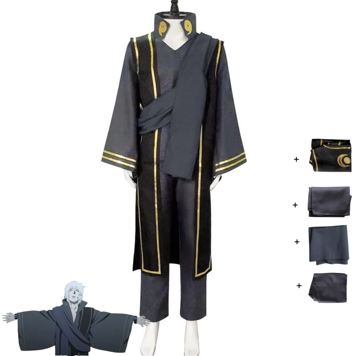 Anime Otsutsuki Toneri Cosplay Costume Dark Gray Wedding Uniform Cloak Coat Vest Adult Man Woman Halloween Carnival Suit
Anime Otsutsuki Toneri Cosplay Costume Dark Gray Wedding Uniform Cloak Coat Vest Adult Man Woman Halloween Carnival Suit