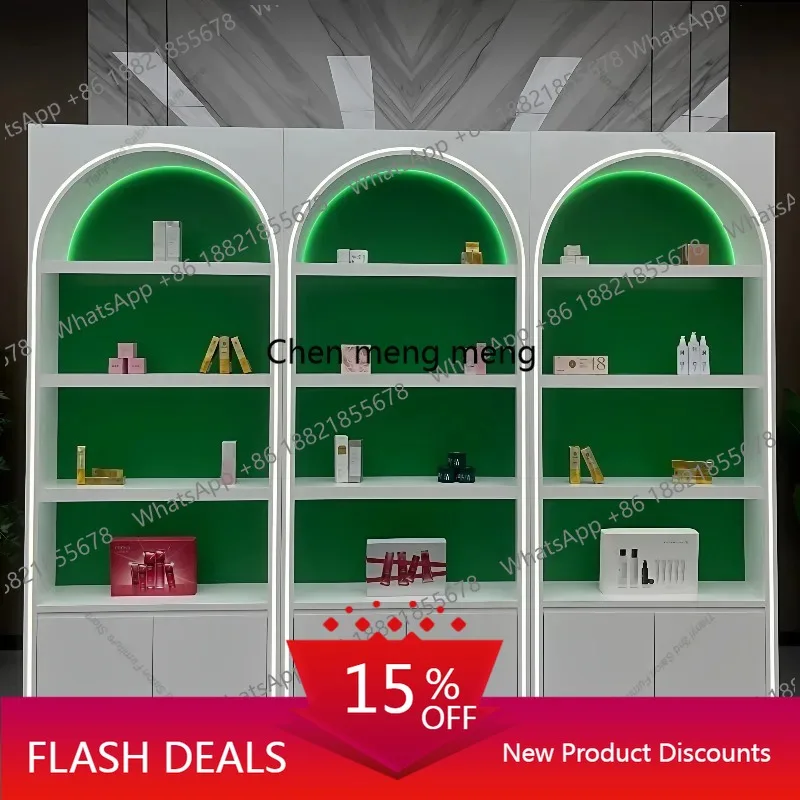 Q181 French Cream Style Display Cabinet Nordic Creative Beauty Salon Nail Cosmetics Display Rack Barber Shop Office Furniture
Q181 French Cream Style Display Cabinet Nordic Creative Beauty Salon Nail Cosmetics Display Rack Barber Shop Office Furniture