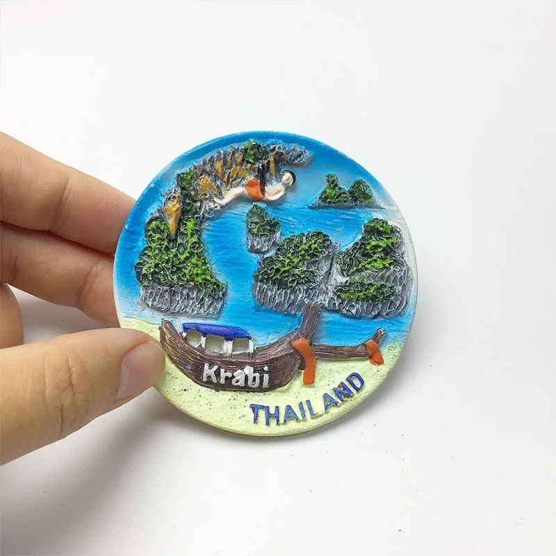 Thailand Krabi Unique Boat Island Scenery Magnetic Fridge Magnet High Aesthetic3d3D Hand-Painted
Thailand Krabi Unique Boat Island Scenery Magnetic Fridge Magnet High Aesthetic3d3D Hand-Painted