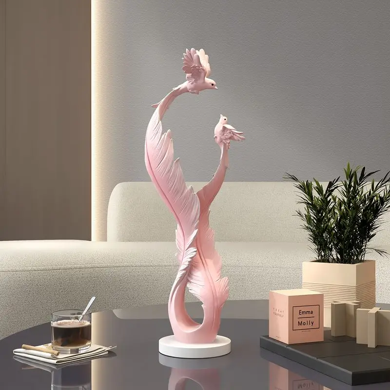 Modern Luxury Bird Feather Resin Statue Accessories Art Home Room Desktop Decoration Items Study Office Table Furnishing Crafts
Modern Luxury Bird Feather Resin Statue Accessories Art Home Room Desktop Decoration Items Study Office Table Furnishing Crafts