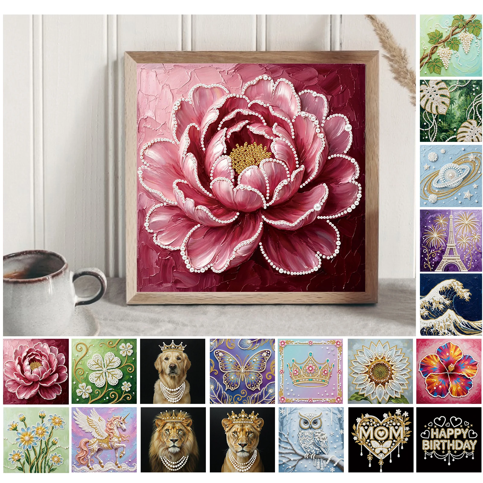 DIY Pearl Diamond Dots Paintings Picture Arts Craft With Frame Art Diamond Painting for Adults/Beginners Gift Home Decor 25x25cm
DIY Pearl Diamond Dots Paintings Picture Arts Craft With Frame Art Diamond Painting for Adults/Beginners Gift Home Decor 25x25cm