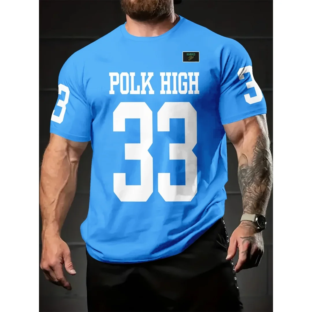 Мужская футболка Polk High 33 с принтом в стиле ретро, модная американская футболка из джерси, удобная дышащая спортивная футболка с короткими рукавами для фитнеса и повседневного использования
Мужская футболка Polk High 33 с принтом в стиле ретро, модная американская футболка из джерси, удобная дышащая спортивная футболка с короткими рукавами для фитнеса и повседневного использования