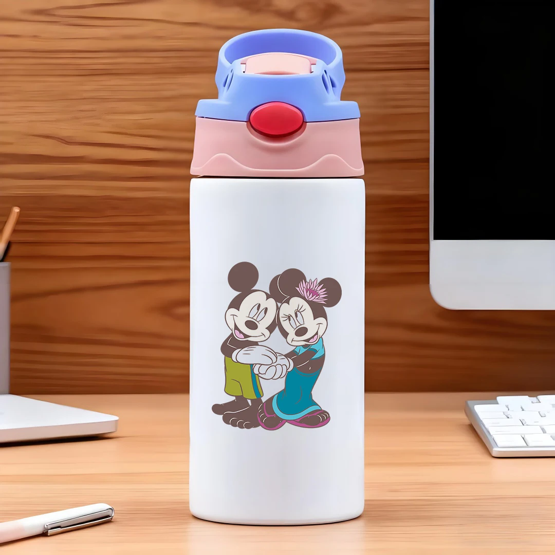 Disney Mickey and Minnie cartoon design 304 stainless steel cartoon straw cup children's water cup New Year gift
Disney Mickey and Minnie cartoon design 304 stainless steel cartoon straw cup children's water cup New Year gift