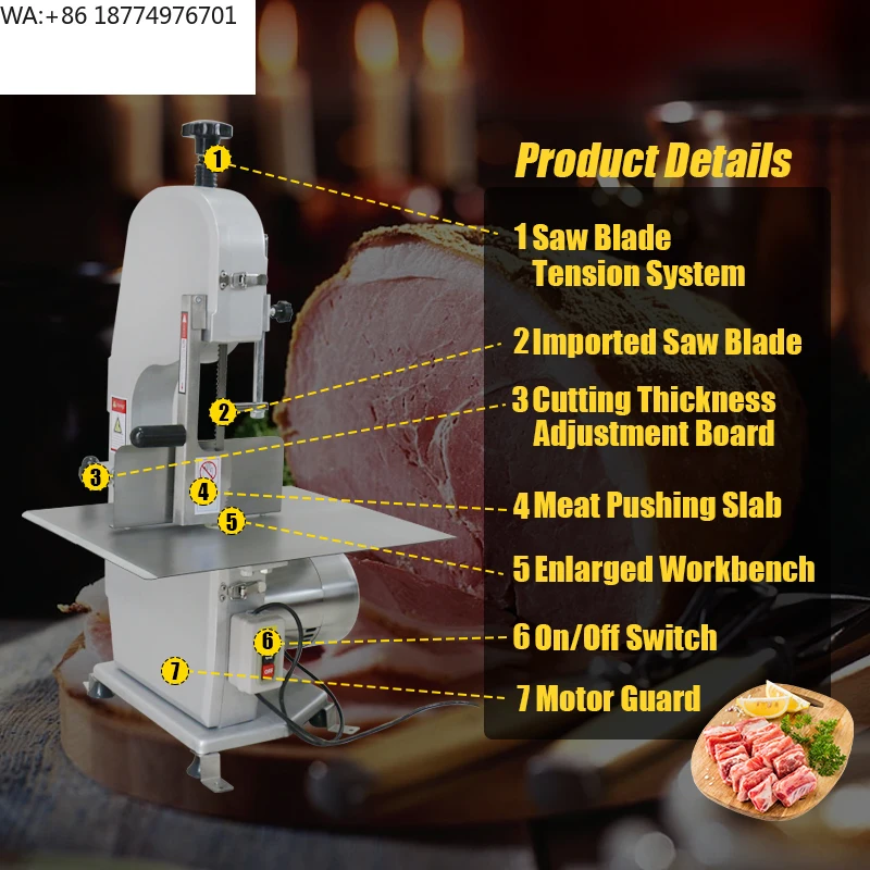 Промышленная электрическая пила для разделки замороженного мяса JK, для разделки костей, курицы, говядины, баранины, для ресторанов и мясоперерабатывающих предприятий
Промышленная электрическая пила для разделки замороженного мяса JK, для разделки костей, курицы, говядины, баранины, для ресторанов и мясоперерабатывающих предприятий