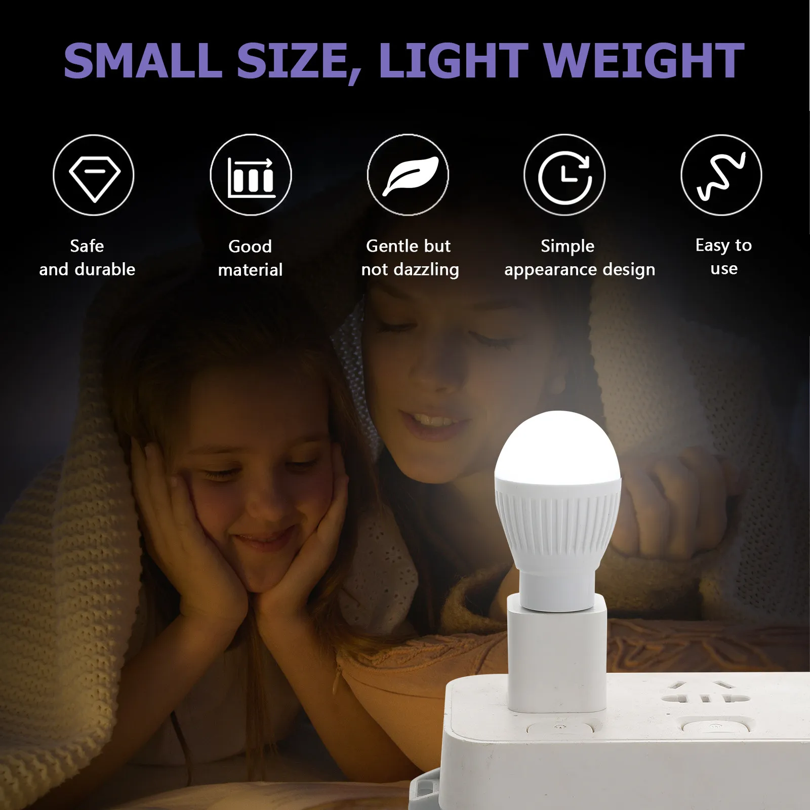 Usb Bulb Lamp Led Night Light Mini Portable For Reading Shatter Resistant Flicker Free Lightweight Classic Bulbs Design
Usb Bulb Lamp Led Night Light Mini Portable For Reading Shatter Resistant Flicker Free Lightweight Classic Bulbs Design