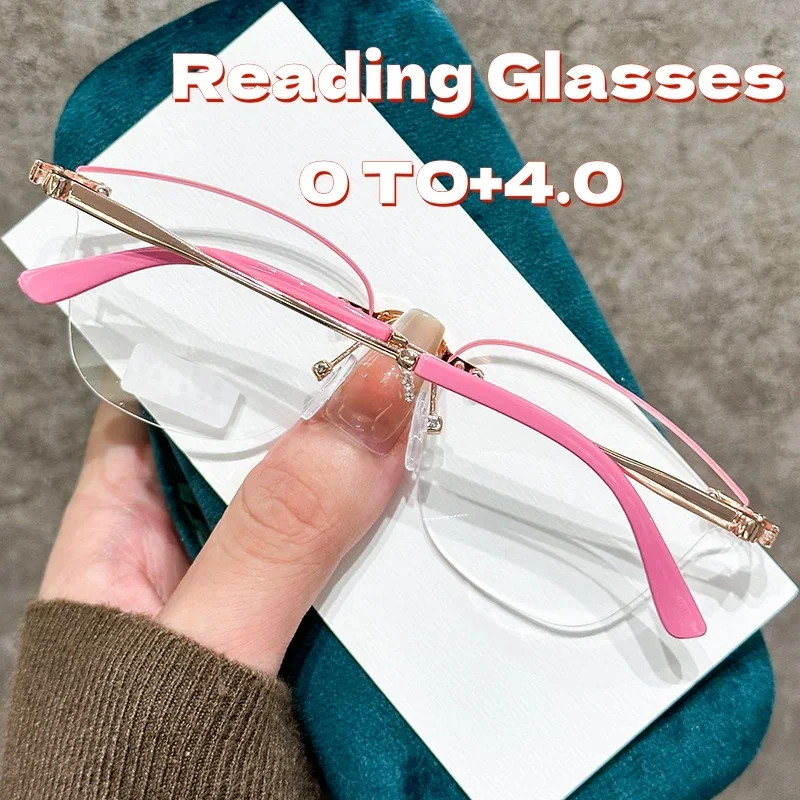 2025 Frameless Metal Reading Glasses Anti Blue Light High-definition Reading Glasses for Women Ultra Light Comfortable Glasses
2025 Frameless Metal Reading Glasses Anti Blue Light High-definition Reading Glasses for Women Ultra Light Comfortable Glasses