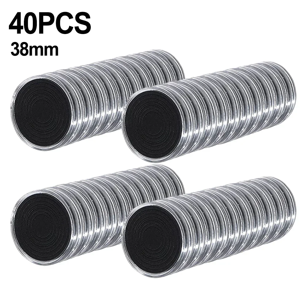 40Pc Clear Coin Capsule Holder For 16/20/25/27/30/33/38/46mm Coin Protector Coin Capsules Storage Box Case W/Adjustable Gaskets
40Pc Clear Coin Capsule Holder For 16/20/25/27/30/33/38/46mm Coin Protector Coin Capsules Storage Box Case W/Adjustable Gaskets