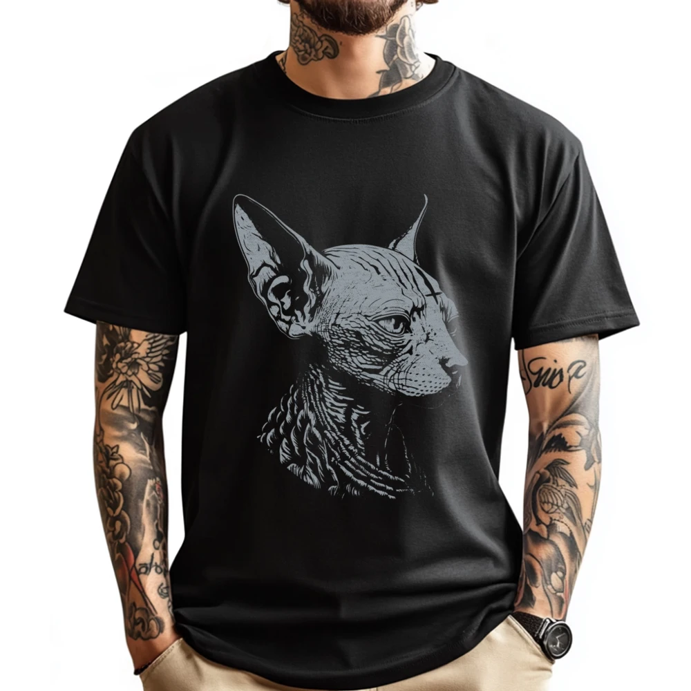 Black Metal Cat Sphynx Goth Witchcraft Wicca Cute Oversized T Shirt Men's T-Shirts
Black Metal Cat Sphynx Goth Witchcraft Wicca Cute Oversized T Shirt Men's T-Shirts