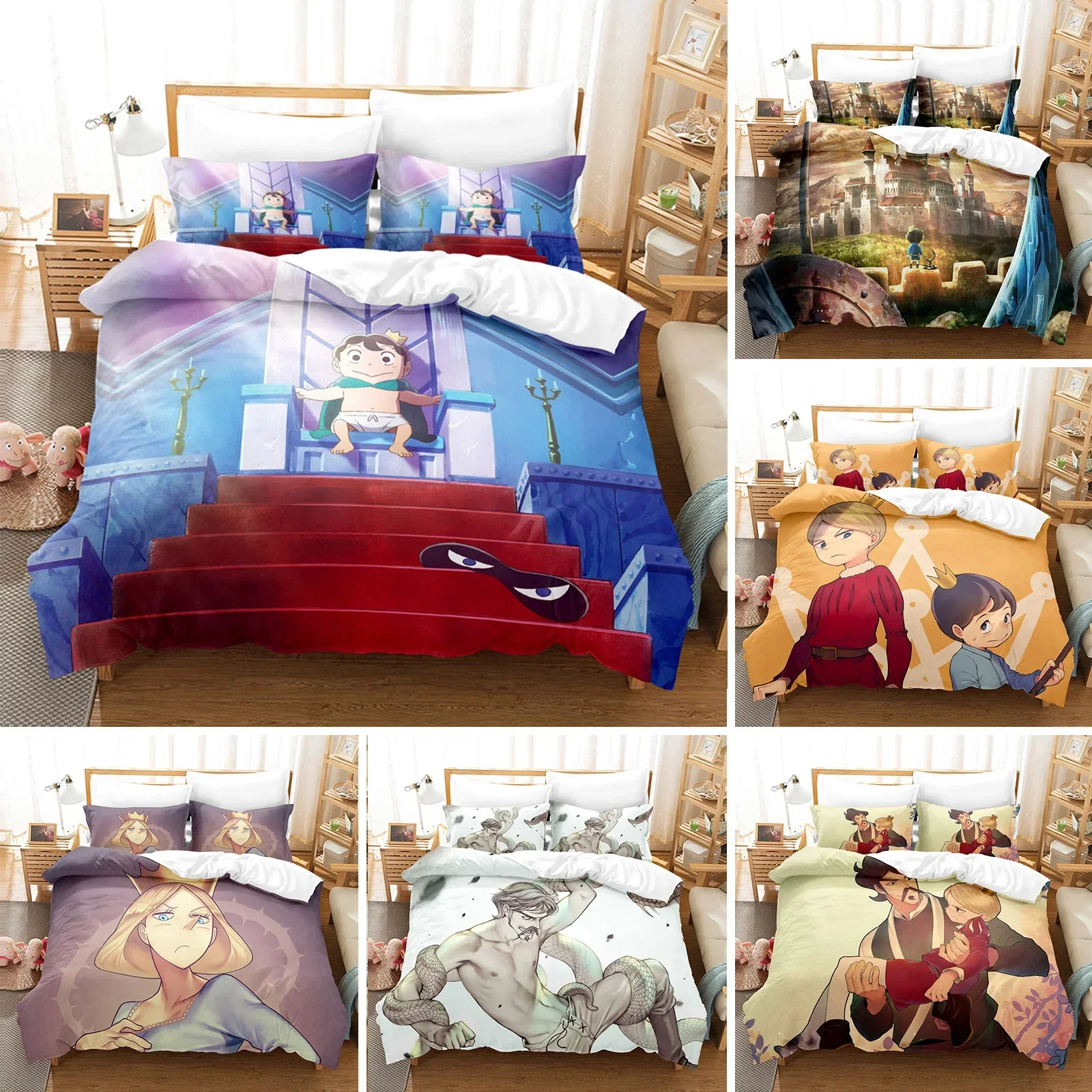 Anime Ranking of Kings Bedding Set Duvet Cover Bedroom Comforter Covers Single Twin King Size Quilt Cover Home Textile 2/3PCS
Anime Ranking of Kings Bedding Set Duvet Cover Bedroom Comforter Covers Single Twin King Size Quilt Cover Home Textile 2/3PCS