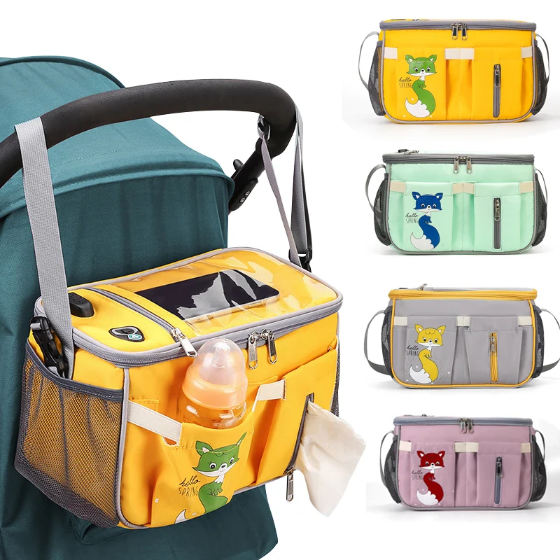 Diaper Bag for Baby Stroller Bags Organizer Accessories Large Capacity Portable Bottle Nappy Storage Outdoor with USB Interface
Diaper Bag for Baby Stroller Bags Organizer Accessories Large Capacity Portable Bottle Nappy Storage Outdoor with USB Interface