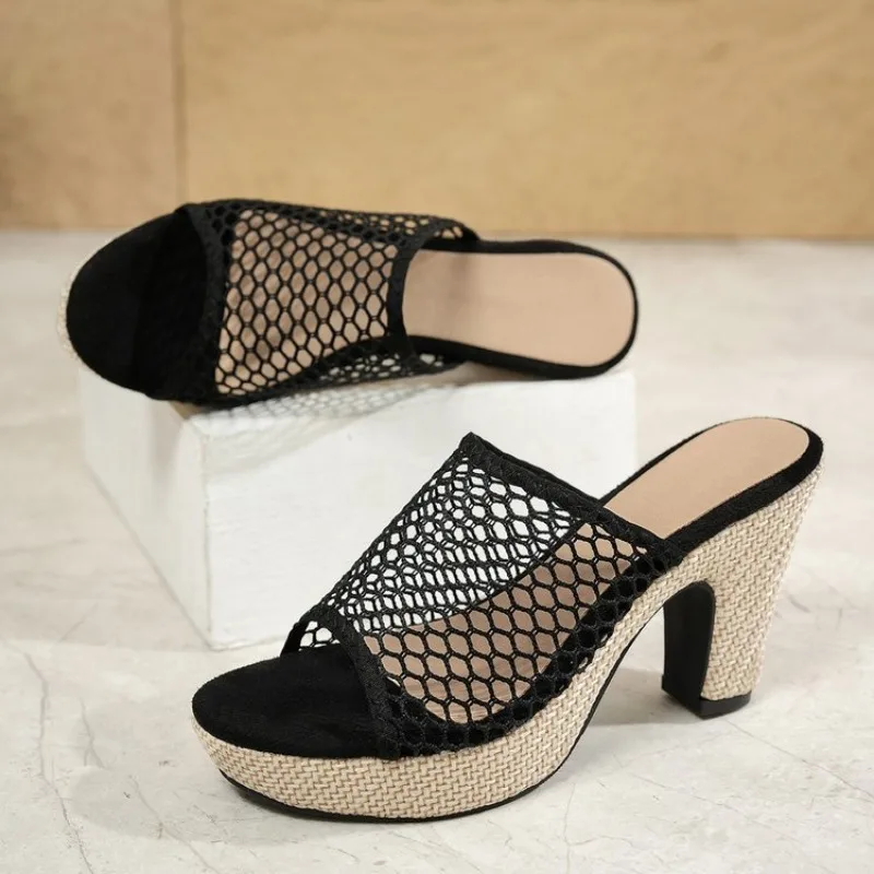 2026 New Summer High-heeled Slippers Plus Size Slippers for Women Breathable and Fashionable Women's Shoes Zapatos De Mujer
2026 New Summer High-heeled Slippers Plus Size Slippers for Women Breathable and Fashionable Women's Shoes Zapatos De Mujer