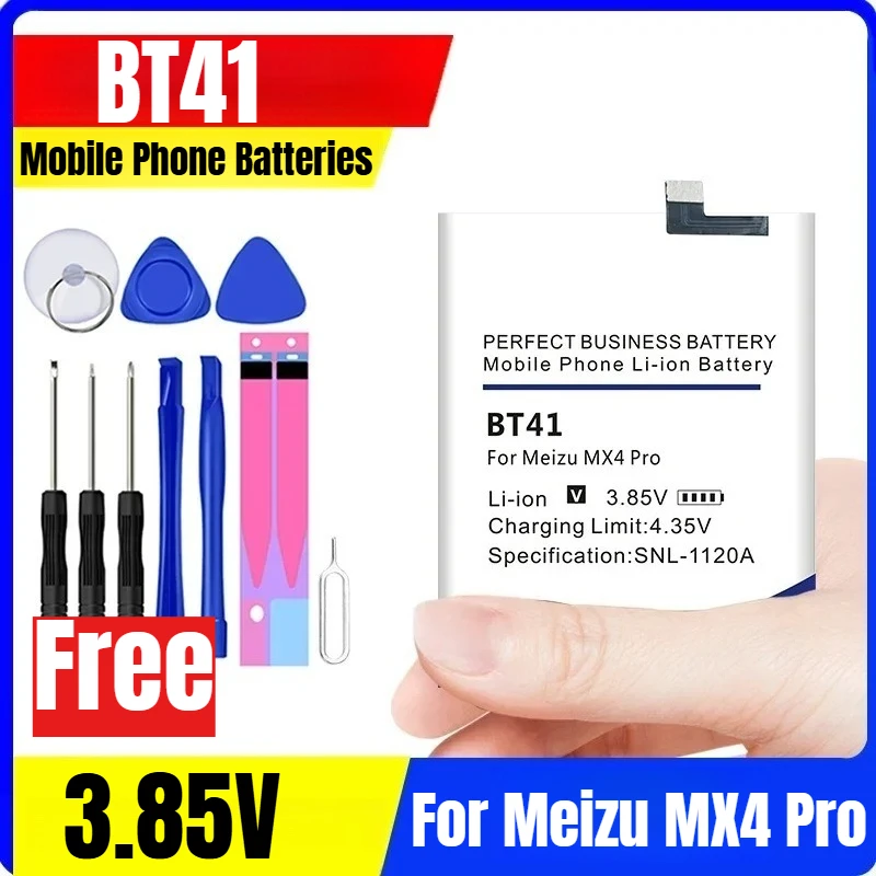 BT41 Mobile Phone Batteries for Meizu MX4 Pro+Free Tools
BT41 Mobile Phone Batteries for Meizu MX4 Pro+Free Tools