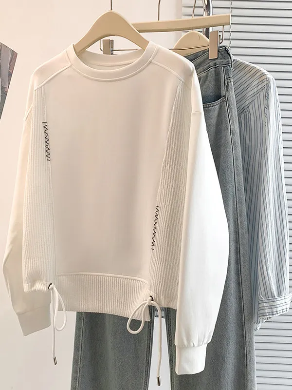 Толстовка больших размеров, женская зимняя корейская дизайнерская цветная блузка с вышивкой, топ, уменьшение возраста, длинная свековая круглая толстовка Ne
Толстовка больших размеров, женская зимняя корейская дизайнерская цветная блузка с вышивкой, топ, уменьшение возраста, длинная свековая круглая толстовка Ne