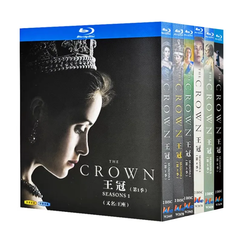 Blu-ray Ultra HD TV Series The Crown Seasons 1–6 Box Set with English Chinese and Traditional Chinese Subtitles
Blu-ray Ultra HD TV Series The Crown Seasons 1–6 Box Set with English Chinese and Traditional Chinese Subtitles