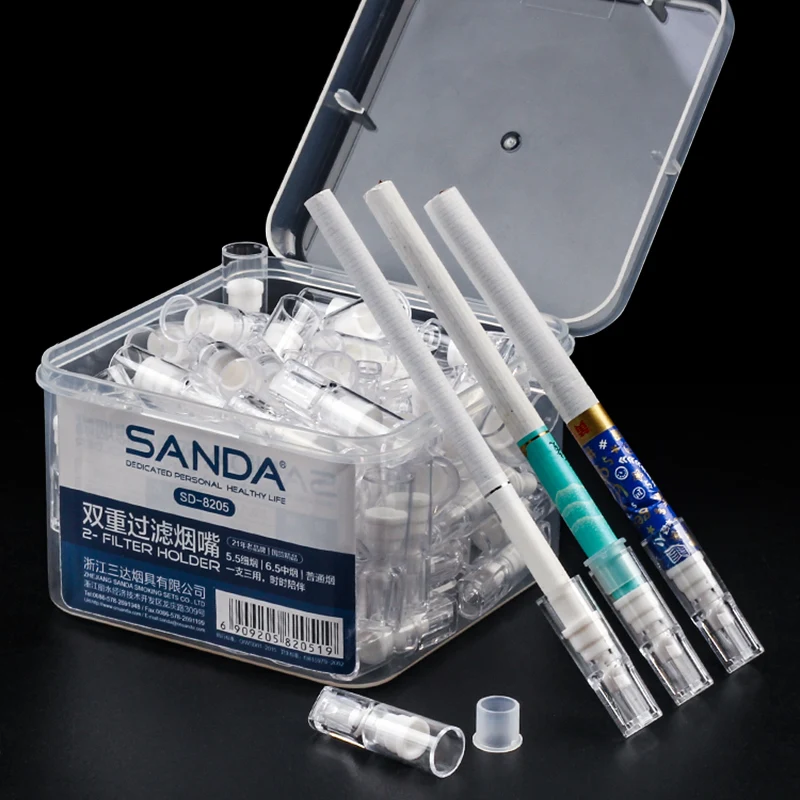 100pcs/pack Disposable Cigarette Holder Filters Thick, Medium and Fine Three-purpose Cigarette Holders Portable Box Sd-8205
100pcs/pack Disposable Cigarette Holder Filters Thick, Medium and Fine Three-purpose Cigarette Holders Portable Box Sd-8205