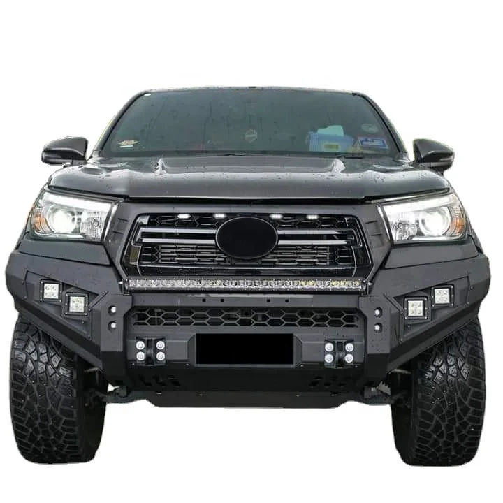 Лидер продаж, автомобильные аксессуары 4X4, стальной передний бампер, бычок для Toyota Hilux Revo Rocco 2018+
Лидер продаж, автомобильные аксессуары 4X4, стальной передний бампер, бычок для Toyota Hilux Revo Rocco 2018+
