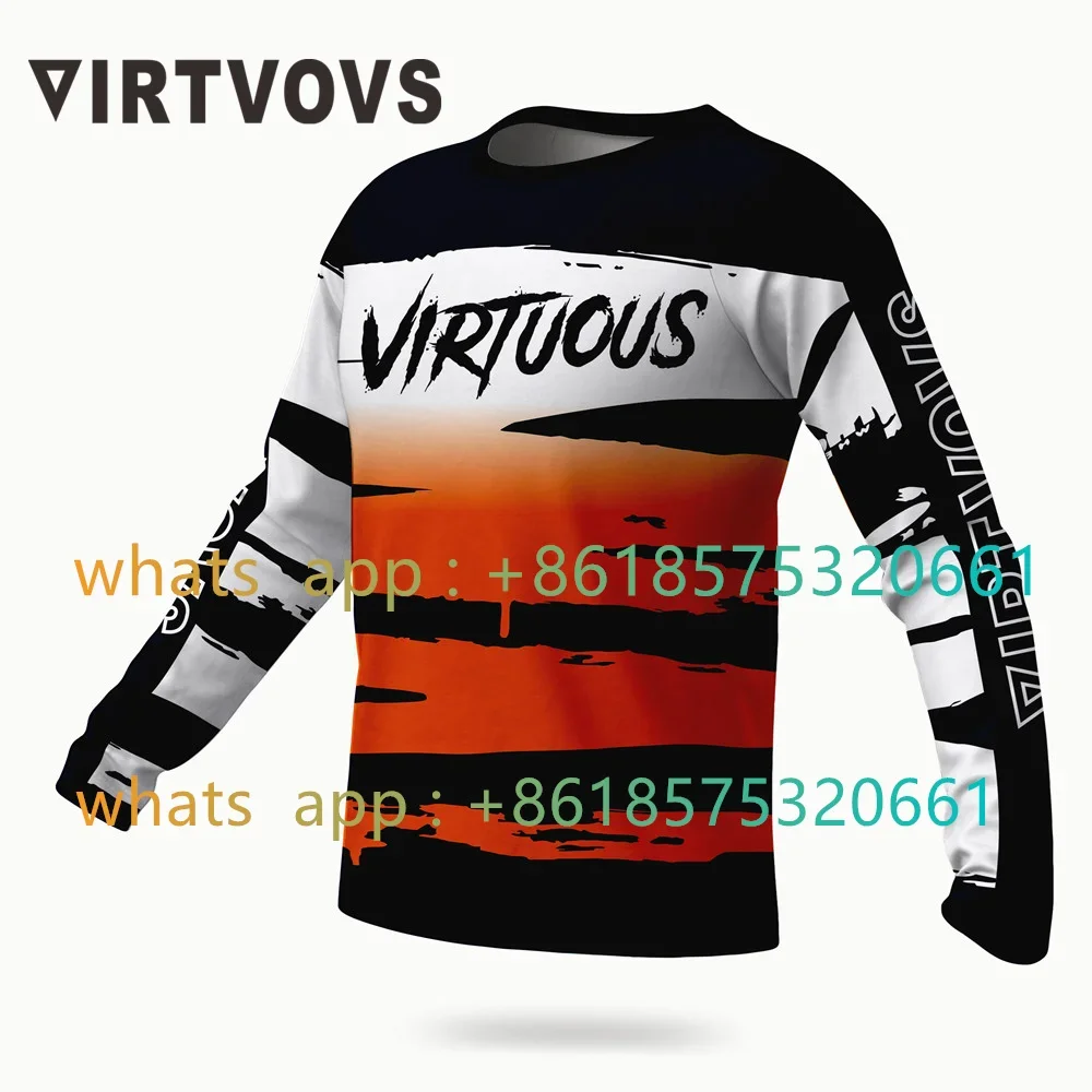 VIRTUOUS Moto Enduro bmx MTB Motocross Maillot Hombre DH MX Mountain Cycling Downhill jersey Bicycle Jersey Long Sleeve Ciclismo
VIRTUOUS Moto Enduro bmx MTB Motocross Maillot Hombre DH MX Mountain Cycling Downhill jersey Bicycle Jersey Long Sleeve Ciclismo