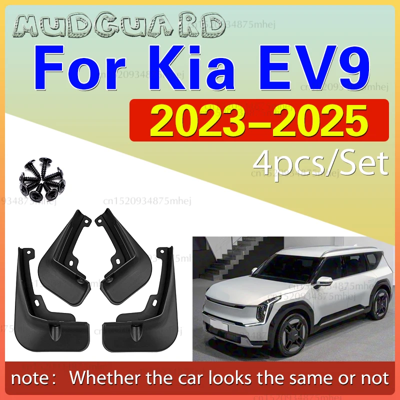 for Kia EV9 2023-2025 Black Mud Flaps ABS Plastic 4Pcs Mudguards, Anti - Mud & Splash, Easy Install Car Accessories
for Kia EV9 2023-2025 Black Mud Flaps ABS Plastic 4Pcs Mudguards, Anti - Mud & Splash, Easy Install Car Accessories
