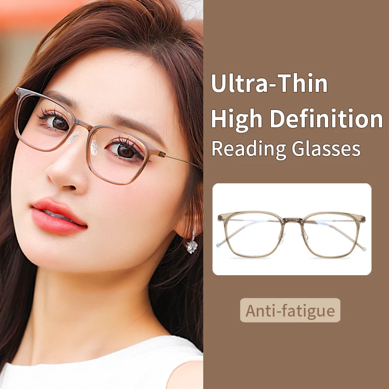 Superior Extremely Light Reading Glasses Blue Light Blocking Ultra-Thin Hard Resin Lens Ultra-light Readers for Women
Superior Extremely Light Reading Glasses Blue Light Blocking Ultra-Thin Hard Resin Lens Ultra-light Readers for Women