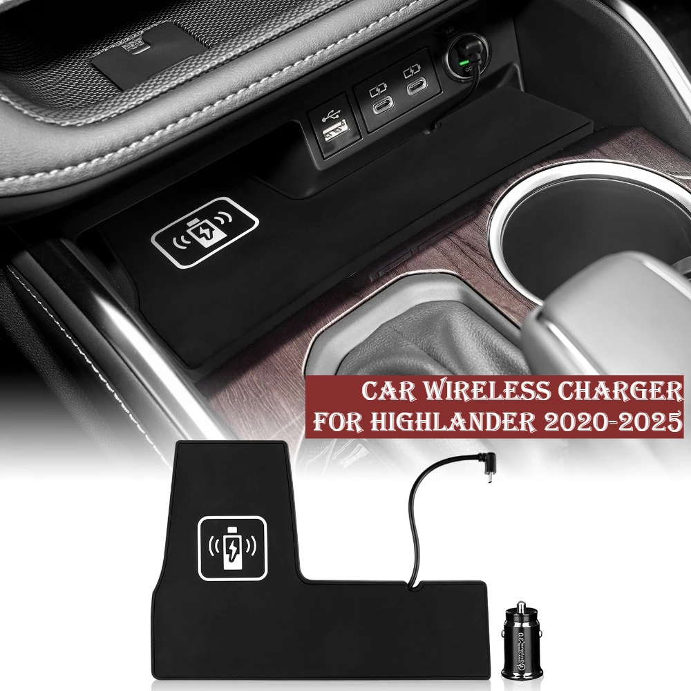 Car Wireless Charger Pad Stable Fast Charging For Toyota Highlander 2020-2025 Center Console Storage Box Decoration Accessories
Car Wireless Charger Pad Stable Fast Charging For Toyota Highlander 2020-2025 Center Console Storage Box Decoration Accessories