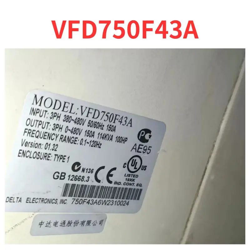 Бывшая в употреблении VFD750F43A инвертор тест ОК Быстрая доставка
Бывшая в употреблении VFD750F43A инвертор тест ОК Быстрая доставка