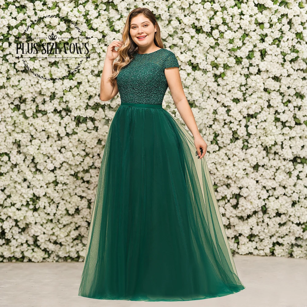 Plus Size Vows Tulle Lace Evening Dresses Women Dark Green Elegant Formal Wedding Prom Party Gowns Robe De Soirée Customized
Plus Size Vows Tulle Lace Evening Dresses Women Dark Green Elegant Formal Wedding Prom Party Gowns Robe De Soirée Customized
