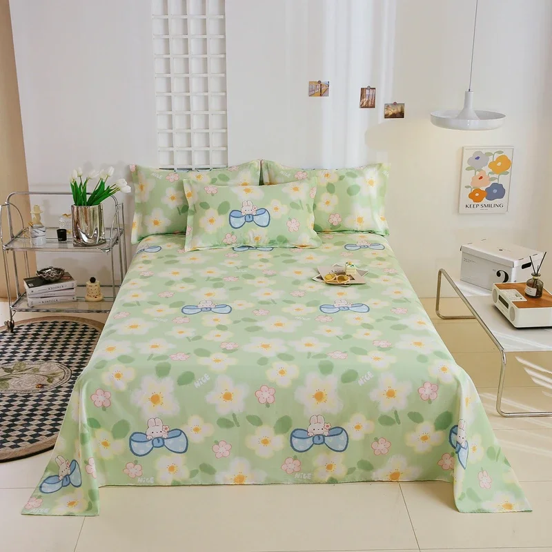 Cute Animals Bed Sheets Set Fresh Green Floral Printed 3Pcs Bedding Soft Breathable Cotton Home Decor Sheets with 2 Pillowcases
Cute Animals Bed Sheets Set Fresh Green Floral Printed 3Pcs Bedding Soft Breathable Cotton Home Decor Sheets with 2 Pillowcases
