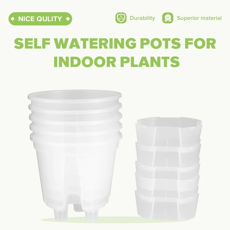 A21I-6-дюймовые прозрачные пластиковые горшки для детских растений, самополивающиеся горшки, 5 шт. в упаковке с глубоким сопротивлением
A21I-6-дюймовые прозрачные пластиковые горшки для детских растений, самополивающиеся горшки, 5 шт. в упаковке с глубоким сопротивлением