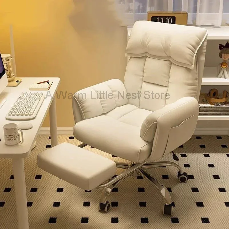Cute Minimalism Office Chair Backrest Wheels Lightweight Footrest Reading Bedroom Office Chair Computer Muebles Trendy Furniture
Cute Minimalism Office Chair Backrest Wheels Lightweight Footrest Reading Bedroom Office Chair Computer Muebles Trendy Furniture